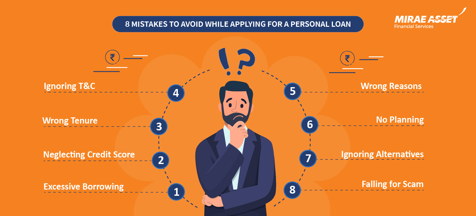 8 Mistakes to avoid while applying for a personal loan - Mirae Asset Financial Services